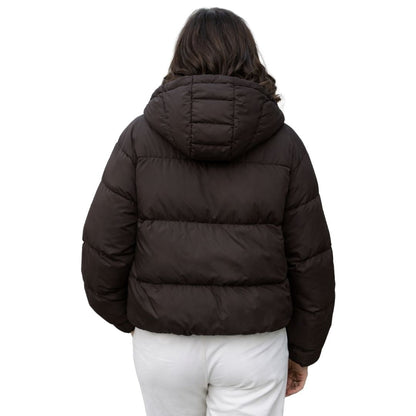 Anna | Kurze gesteppte Jacke mit Kapuze